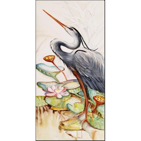 CAROLINES TREASURES Blue Heron Long Indoor and Outdoor Runner Mat- 58 x 28 in. JMK1345VRM5828